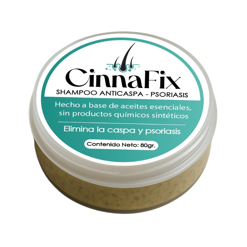 Shampo Sólido Anticaspa-Psoriasis Cinnafix